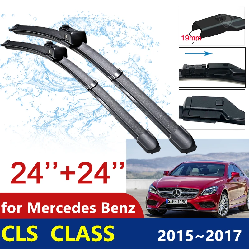 

for Mercedes Benz CLS Class 2015~2017 2016 Front Window Windshield Windscreen Wipers Car Wiper Blades Car Accessories