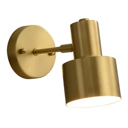 Modern Luxury Gold Metal Wall Light for Bedside Bed Room Entrance Study Hallway Mirror Spotlight Bathroom Home Decoration Lamps