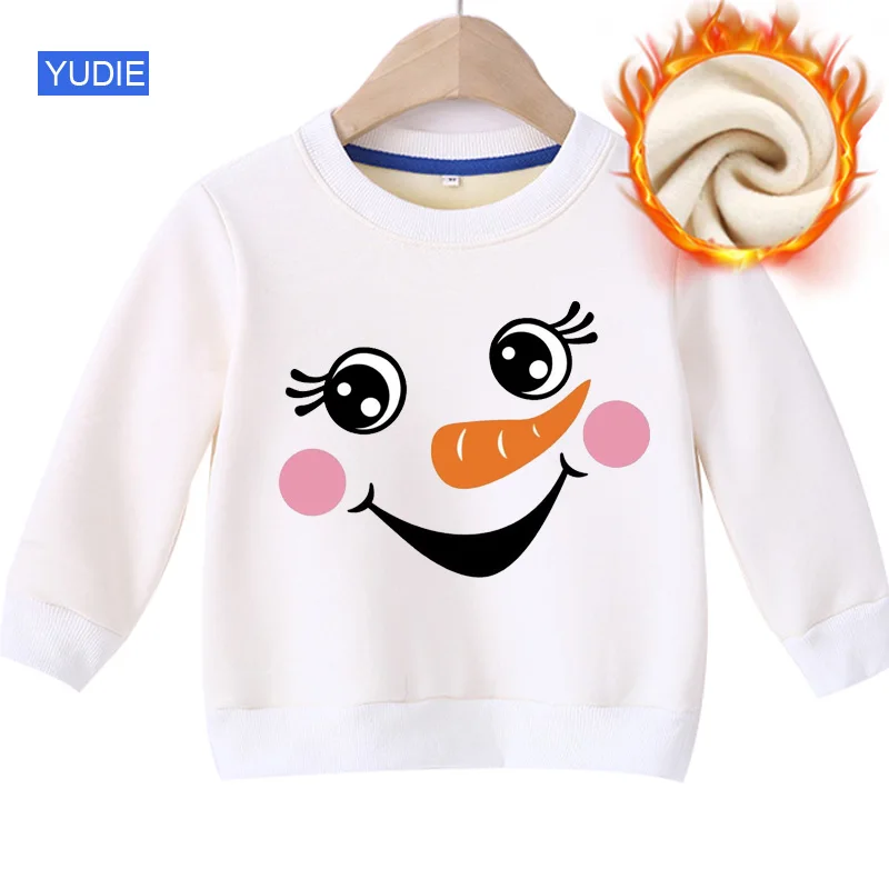 Children Christmas Hoodie Children Clothing Boys Sweater Toddler Fall Clothes Holiday Gift Baby Girl Winter Sweatshirt Snowman