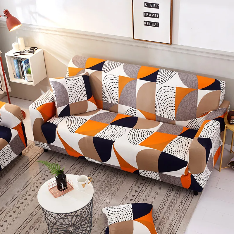 Modern Elastic Sofa Cover for Living Room Spandex Sofa Slipcovers Tight Wrap All-inclusive Couch Cover Furniture Protector