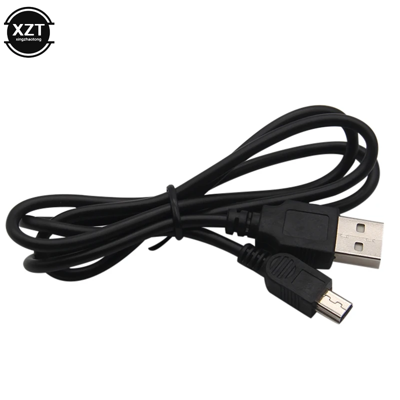 

1PC Data Charging Cable Cord Adapter USB 2.0 A Male to Mini 5 Pin B Best Black Length 80CM Data Cables USB Extension Cable