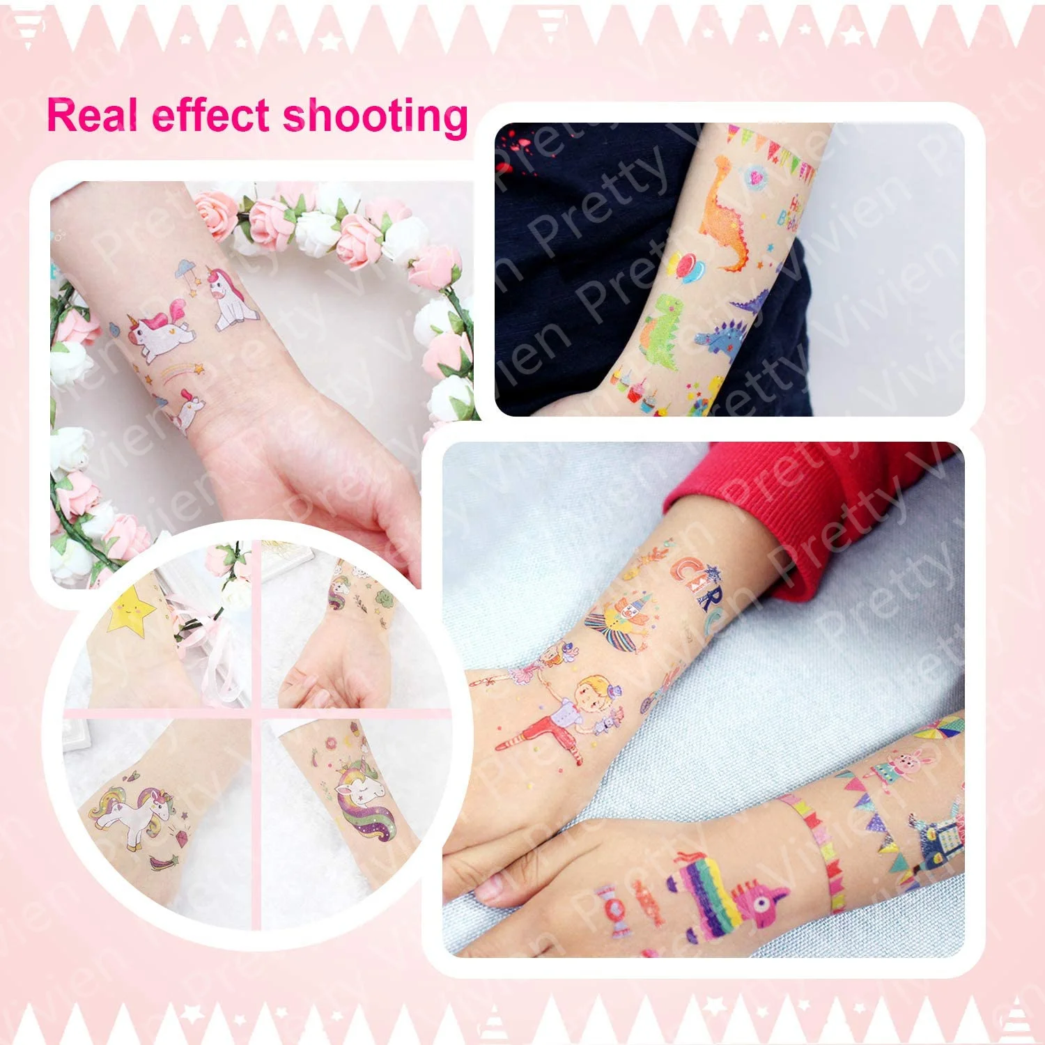 12pcs Fake Tattoo Stickers Cartoon Temporary Tattoo Kids Children Hands Arm DIY Body Art Tatuaze Dla Dzieci Tatuajes Temporales