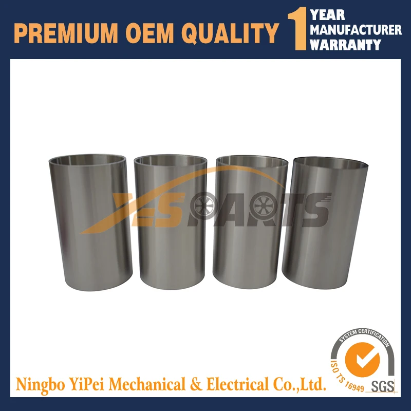 4PCS Cylinder Liner Sleeve  For Kubota V2203(For One Engine)