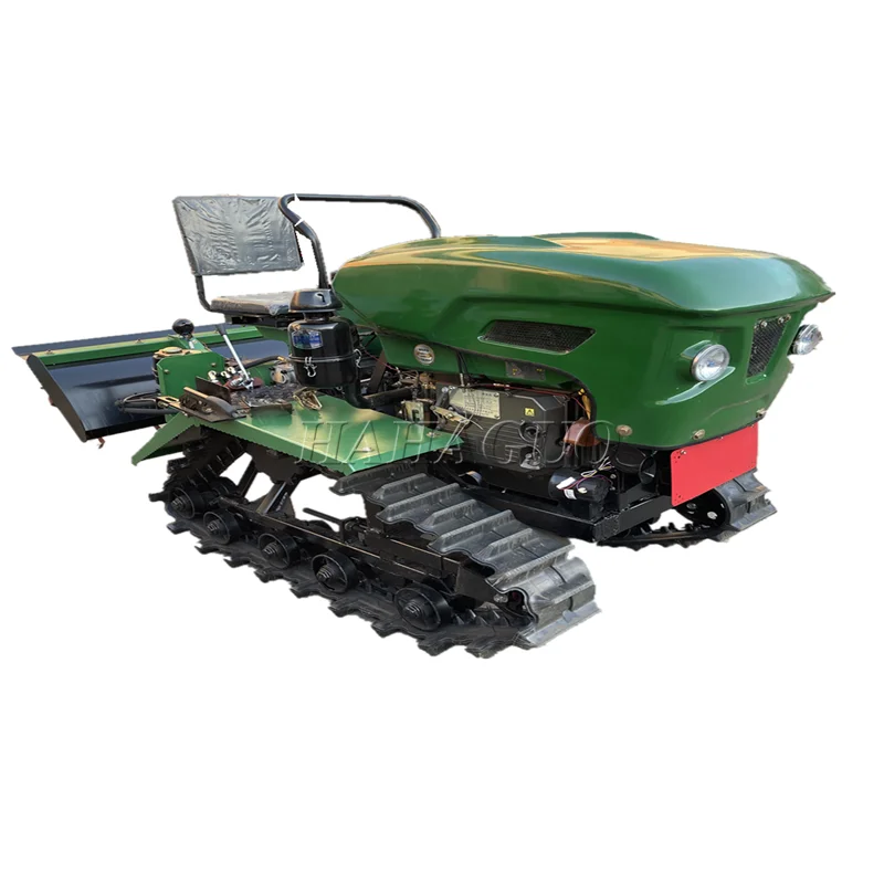 New Rotary Tillage Machine Diesel Gasoline Gearbox Sitting Driven Amphibious Tractor