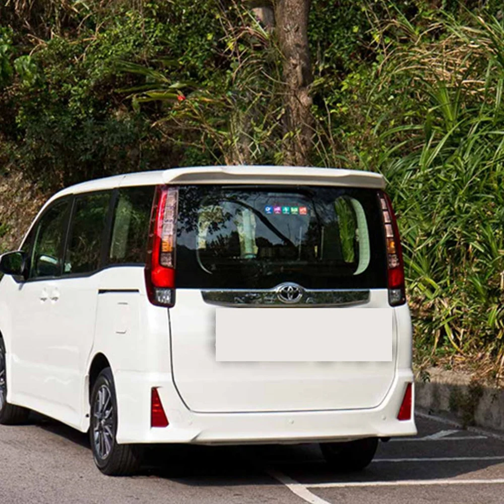 Tylny spojler bagażnika dla Toyota Noah Voxy 2013-2020 plastik ABS czarny spojler ogon spojler na górne drzwi bagażnika spojler skrzydłowy Car