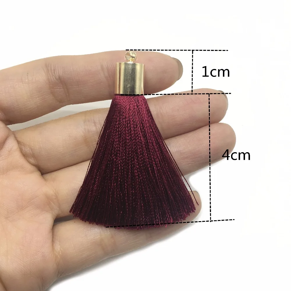 GUFEATHER L95/5CM/jewelry accessories/silk tassel with cap/diy jewelry/earings making /charms/Tassel necklace/diy pendants/4pcs