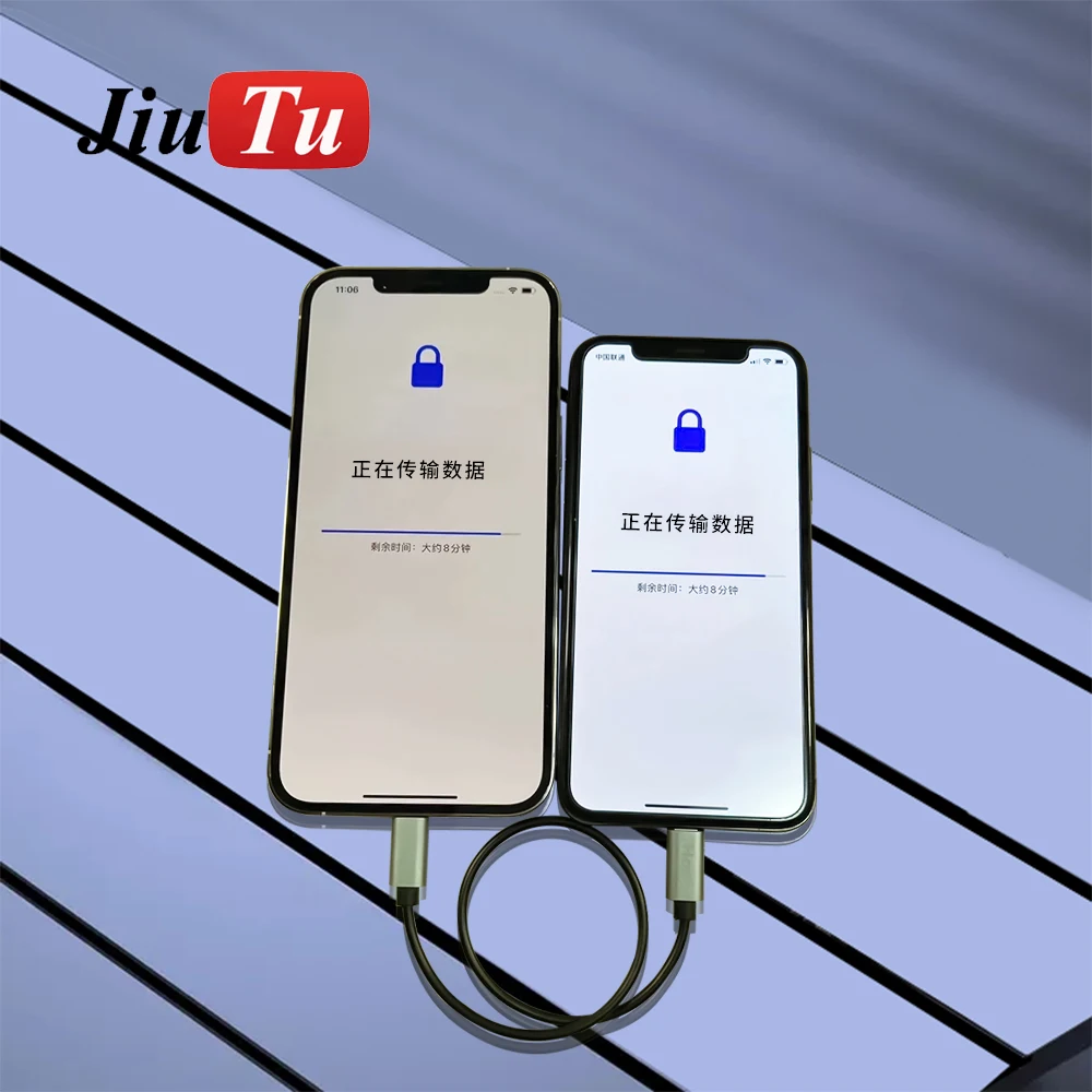 

2021 Jiutu OTG Data Migration Cable For iPhone Video Photo Synchronization Transferring No Need App Data Transmission Line Tool