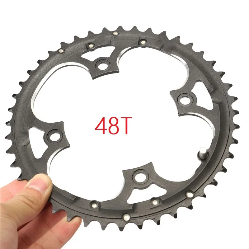 

104BCD Chainring 48T 7/8/9 Speed Crank Carbon Steel Bike Crankset Chain Ring MTB Road Bike Chainwheel for Shimano SLX XT