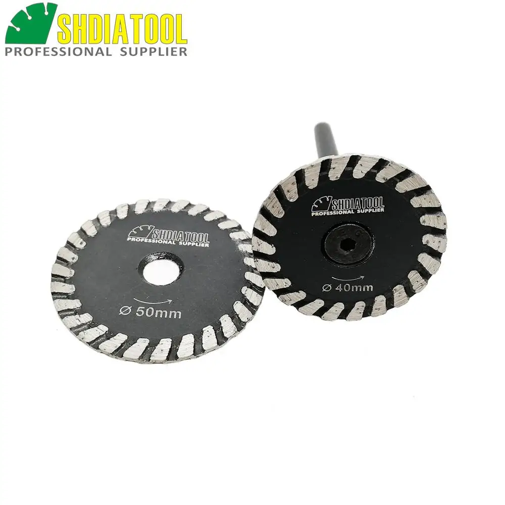 DIATOOL 1pc mini blade with removable 6mm shank and 1pc mini blade without removable 6mm shank