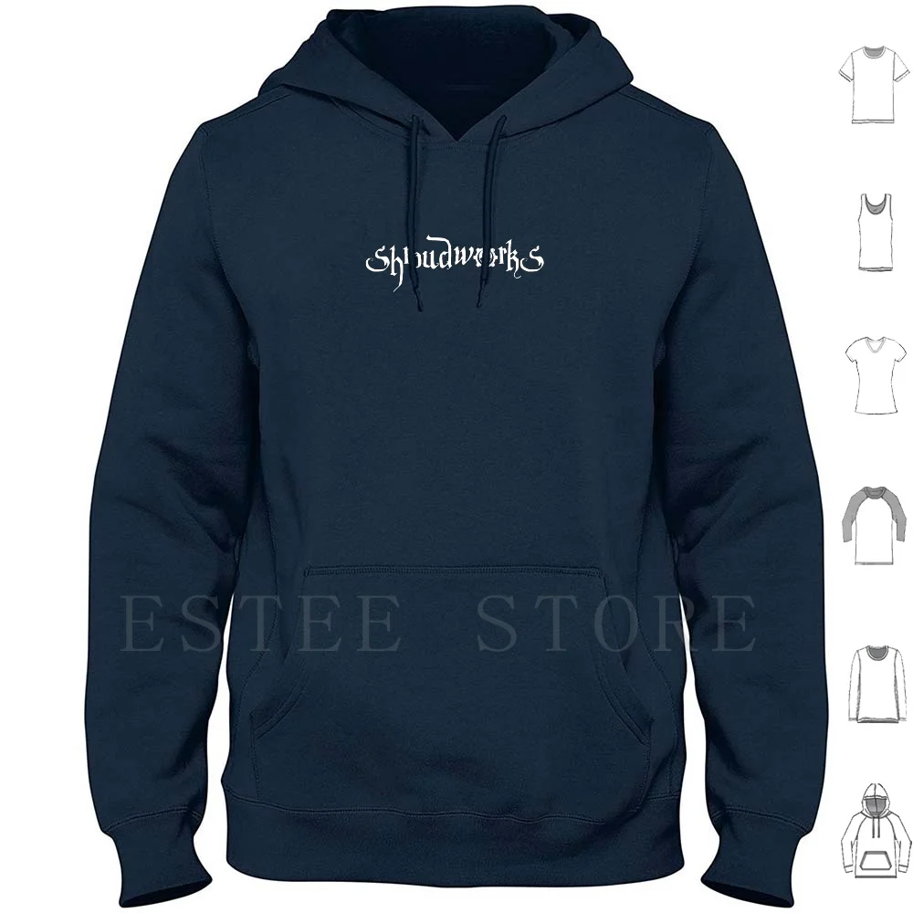 Shroudworks Title V. 1 White Hoodie Long Sleeve Shroudworks Title V 1 Version White Shroud Works Ufo Gear Machine Night