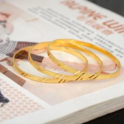 3Pcs/Lot Gold Plated Lovely Children Kid Baby Circle Bangle Bracelet Zinc Alloy High Quality Jewelry Gifts Bracelets