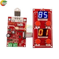 Ziqqucu NY-D04 40A/100A Button Spot Welding Machine Control Panel Dual Display Adjustable Time Current Control Panel Module