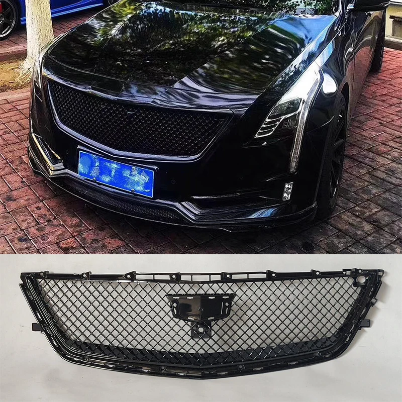 V Style Front Sport Hood Racing Grill for Cadillac CT6 2016-2017 Car Accessories Not Frame