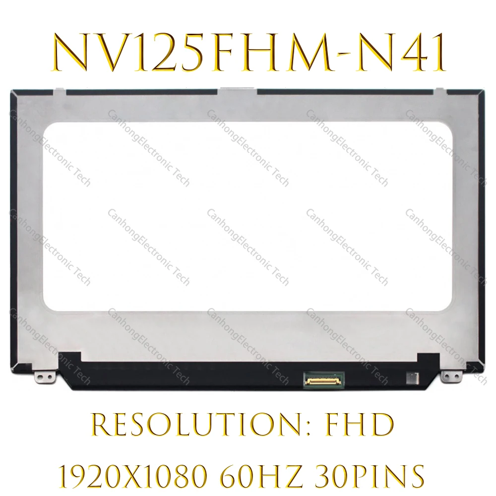 

Original 12.5'' Laptop lcd LED screen IPS Display BEO NV125FHM-N41 NV125FHM N41 For For Dell Latitude 7280 5288 1920X1080 30PINS