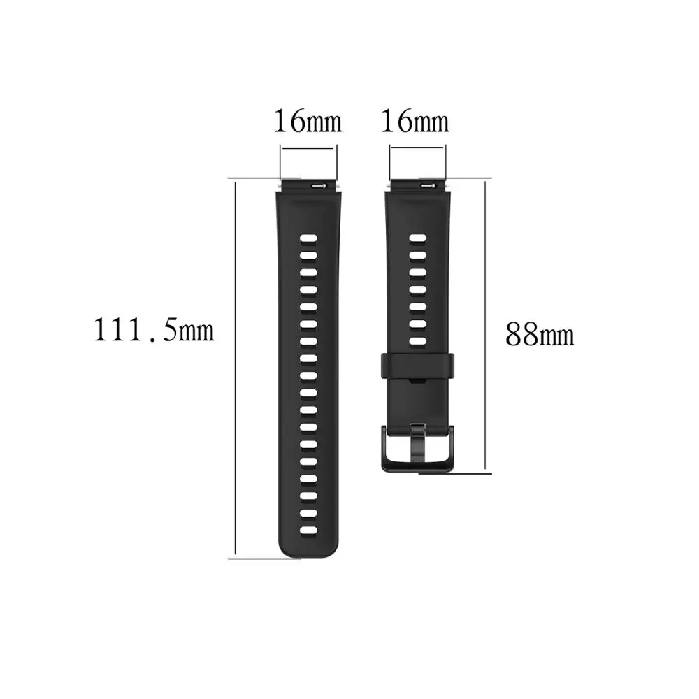 16mm Silicone Strap for HUAWEI TalkBand B6 B3 B7 Talk Band B6 Smart Watch Watchband Bracelet for keep B4 Sport Wristband correa