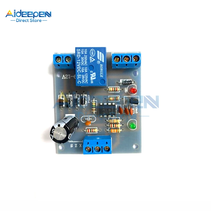 DC/AC 9V-12V 0-10A Automatic Pumping Drainage Water Liquid Level Sensor Control Board Water Shortage Protect Module