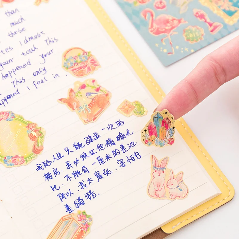 Cute Sticker Fairytale Princess Flowers Decorative Stationery DIY Scrapbooking Diary Album Stick Label Office School Supplies