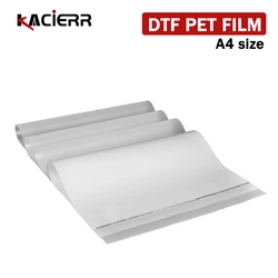 100PCS A4 PET Transfer Film For Direct Transfer DTF Film Printing For DTF Ink Printing Double-sided matte matte does not jam