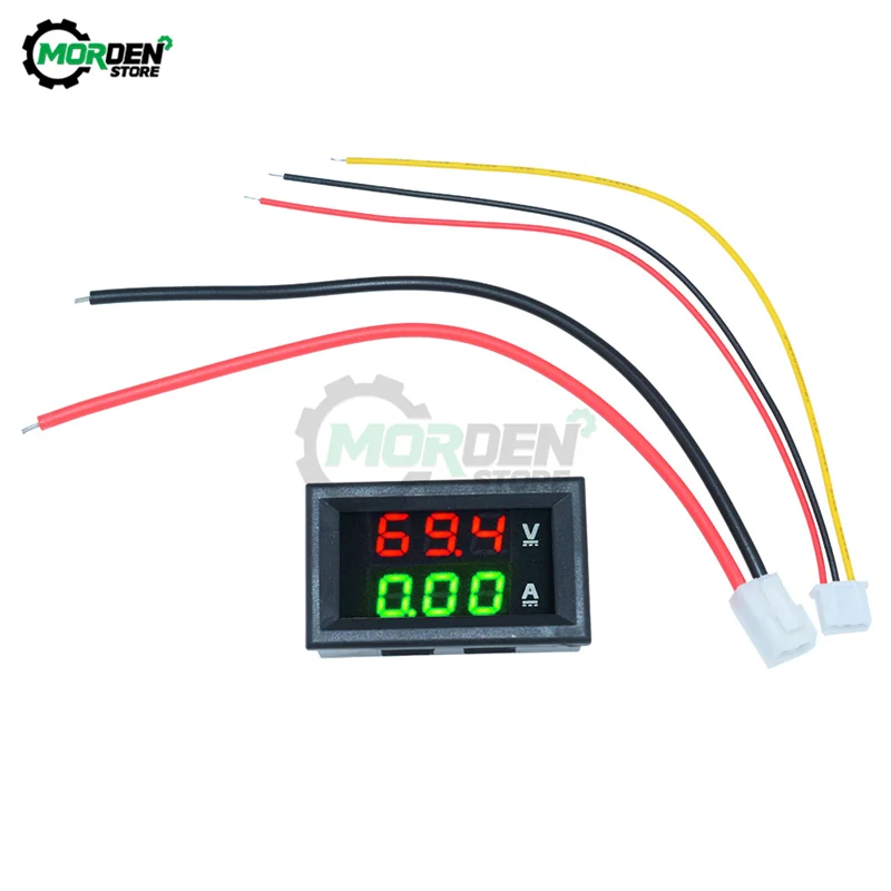 0.56Inch LED Digital Voltmeter Ammeter DC 0-100V 10A 50A 100A Panel Amp Volt Voltage Current Meter Tester Detector for Auto Car