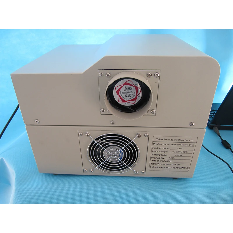PUHUI T-937 Oven Reflow Bebas Timah 2300W Pemanas IC Inframerah Desktop Oven Solder Reflow Udara Panas BGA SMD SMT Oven Gelombang Reflow