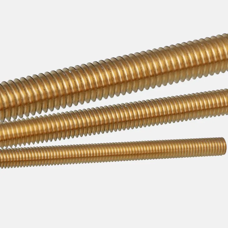 1Pc Brass Full Metric Threaded Rod Bar Screw Rod Bolt Studding Screw Shaft Various Lengths M2 M2.5 M3 M4 M5 M6 M8 M10 M12 M20