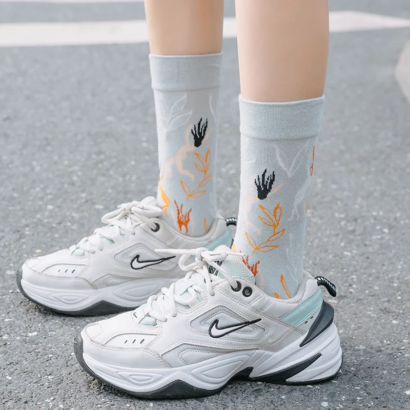 1Pair Fashion Women Cut Socks Cozy Combed Cotton Funny Female Fantasy Casual Happy Novelty Party Gifts Girls Socks Wholesale