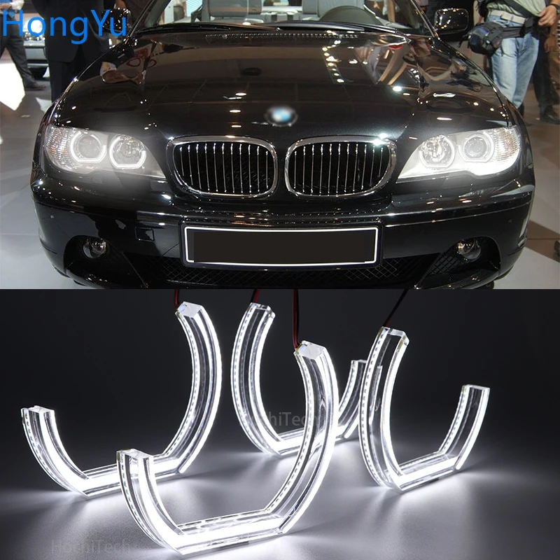 For BMW 3 Series E46 Coupe Cabrio Convertible 2004 2005 2006 LCI Excellent DTM Style Ultra bright led Angel Eyes  rings