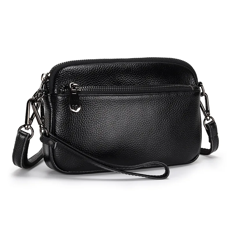 RanHuang New 2024 Women\'s Genuine Leather Shoulder Bags Small Messenger Bags Casual Clutch Bags Cow Leather Crossbody Bags B115