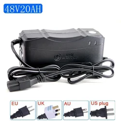 48V 20AH Lead Acid Battery Charger Electric Car Charge DC 59V 2.8A US/EU/UK/AU Plug