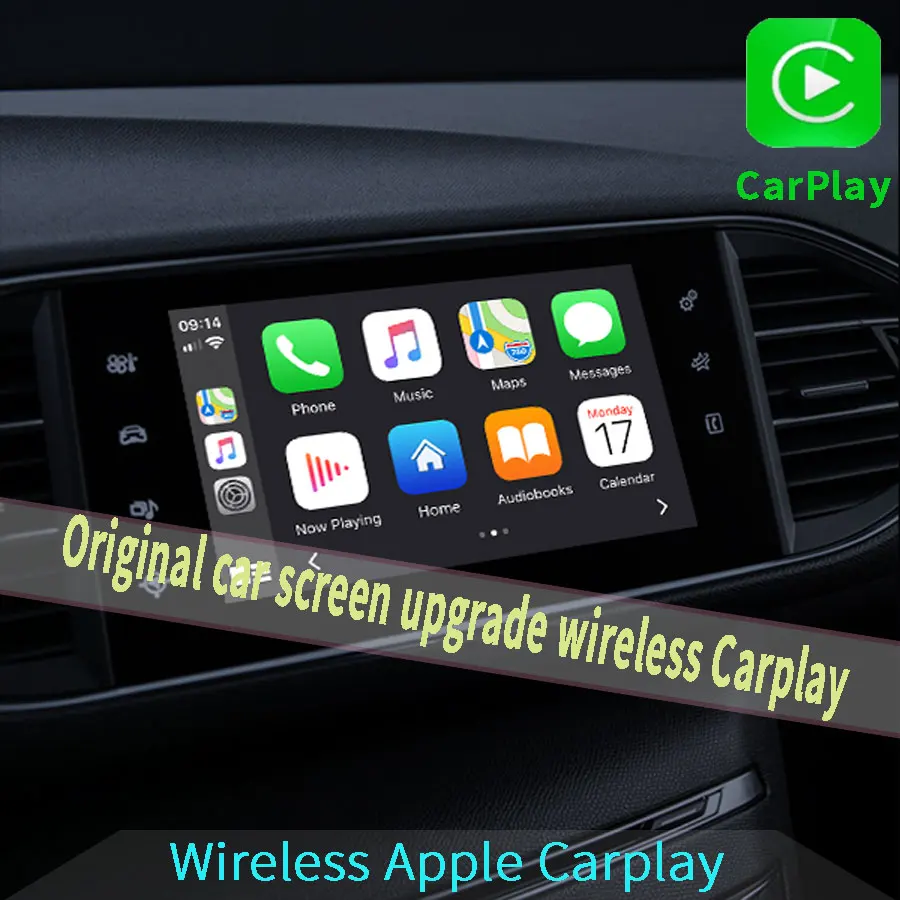 Wireless CarPlay Android Auto Mirroring Interface For Peugeot 208 2008 308 408 508 Citroen C3 C4 C5 SMEG MRN 2014-2016 MY