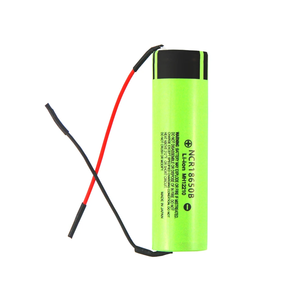 LiitoKala nowy oryginalny NCR18650B 3.7v 3400mAh 18650 litowo-jonowy akumulator do spawania krzemionkowego kabel żelowany DIY