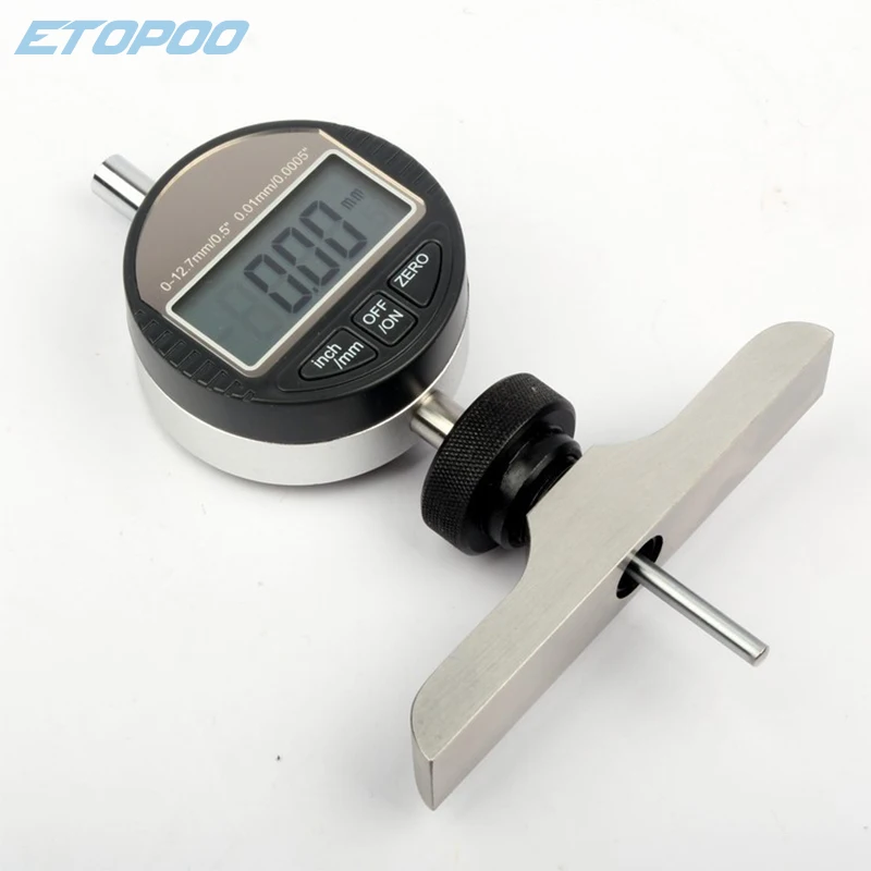 12,7 mm/25,4 mm Cyfrowy głębokościomierz elektroniczny głębokościomierz Wskaźnik głębokości, mikrometryczny głębokościomierz 0-30 mm sonda z okrągłą końcówką