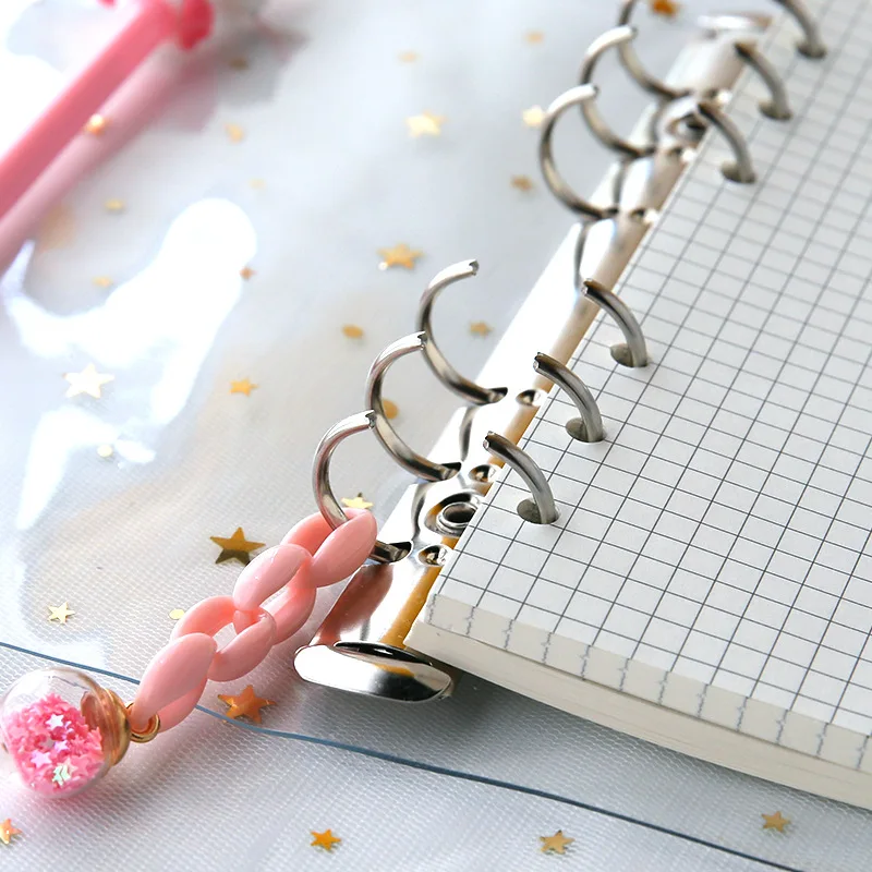 Pretty Girl Notebook Set Loose-leaf Scrapbook Student Cute Portable Diary Binder Kawaii School Notepad Gift