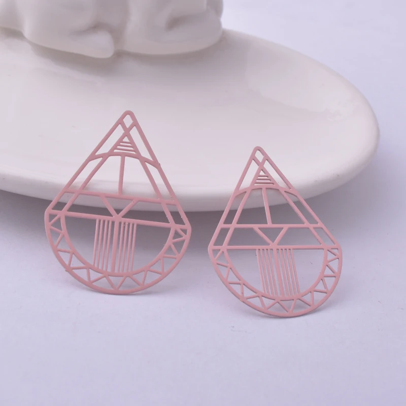30 Stück AB6209 27*35mm Dreieck-Anhänger Geometrie-Anhänger DIY Schmuckherstellung – Detail 10