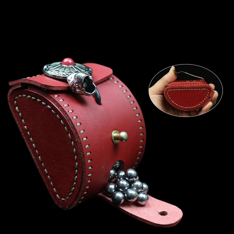 2019 New Handmade Slingshot Bag Steel Ball Bag with Zipper Slingshot Bag Hunting Tools Accessories