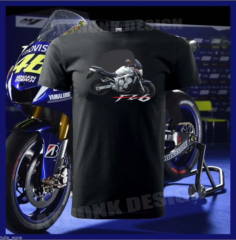 New Arrival Men\'S Fashion New Japanese Motorcycle Fz6 Motorcycle T-Shirt  100% Cotton Brand New T-Shirts