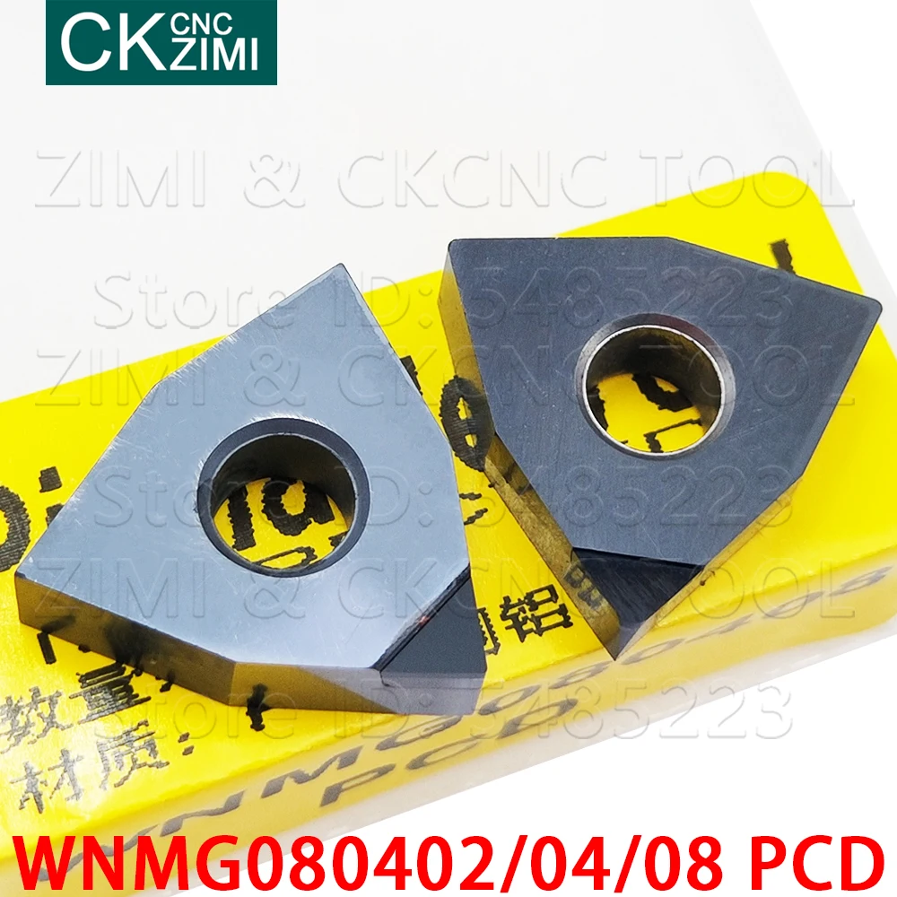 WNMG WNMG080402 PCD WNMG080404 PCD WNMG080408 PCD вставки алмазные поворотные лезвия CNC внутренние поворотные инструменты для меди алюминия