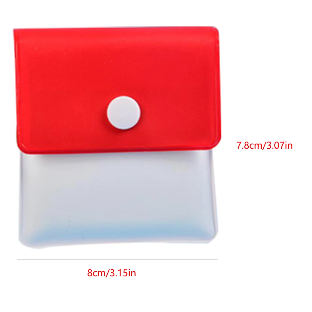 Bolsa de Cenicero de bolsillo portátil, monedero de PVC reutilizable para coche/hogar, 7,8x8cm, 6 unidades