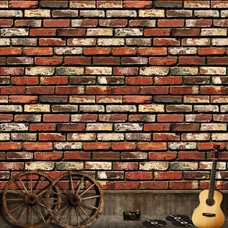 Imagem -05 - Papel de Parede Autoadesivo Tijolo Removível Texturizado Stone Stone