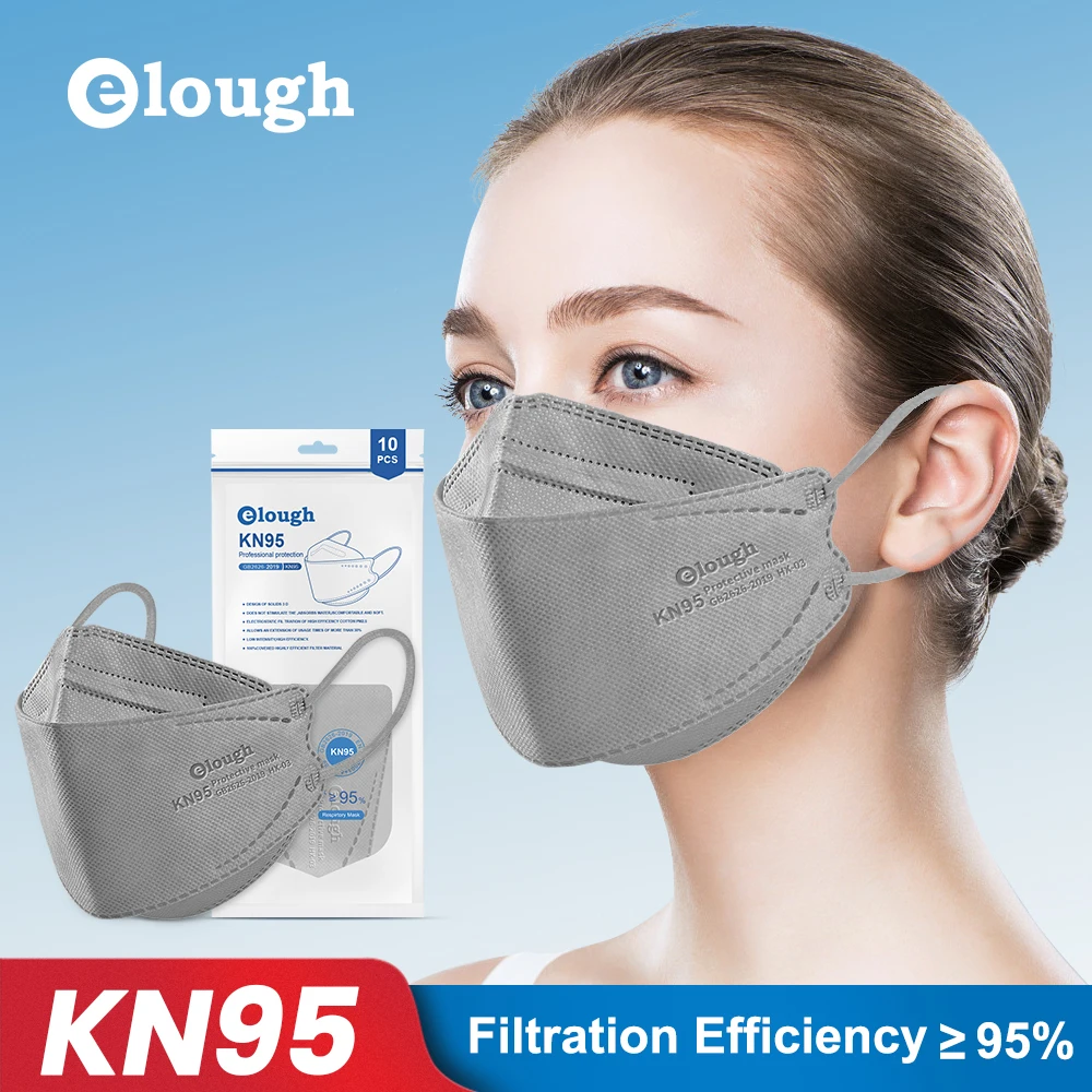 

FFP2 Mask CE KN95 Mascarillas FPP2 Approved Protective Mouth Face Mask Gray Fish Reusable KN95 Respirator ffp3 FFP2MASK Masken