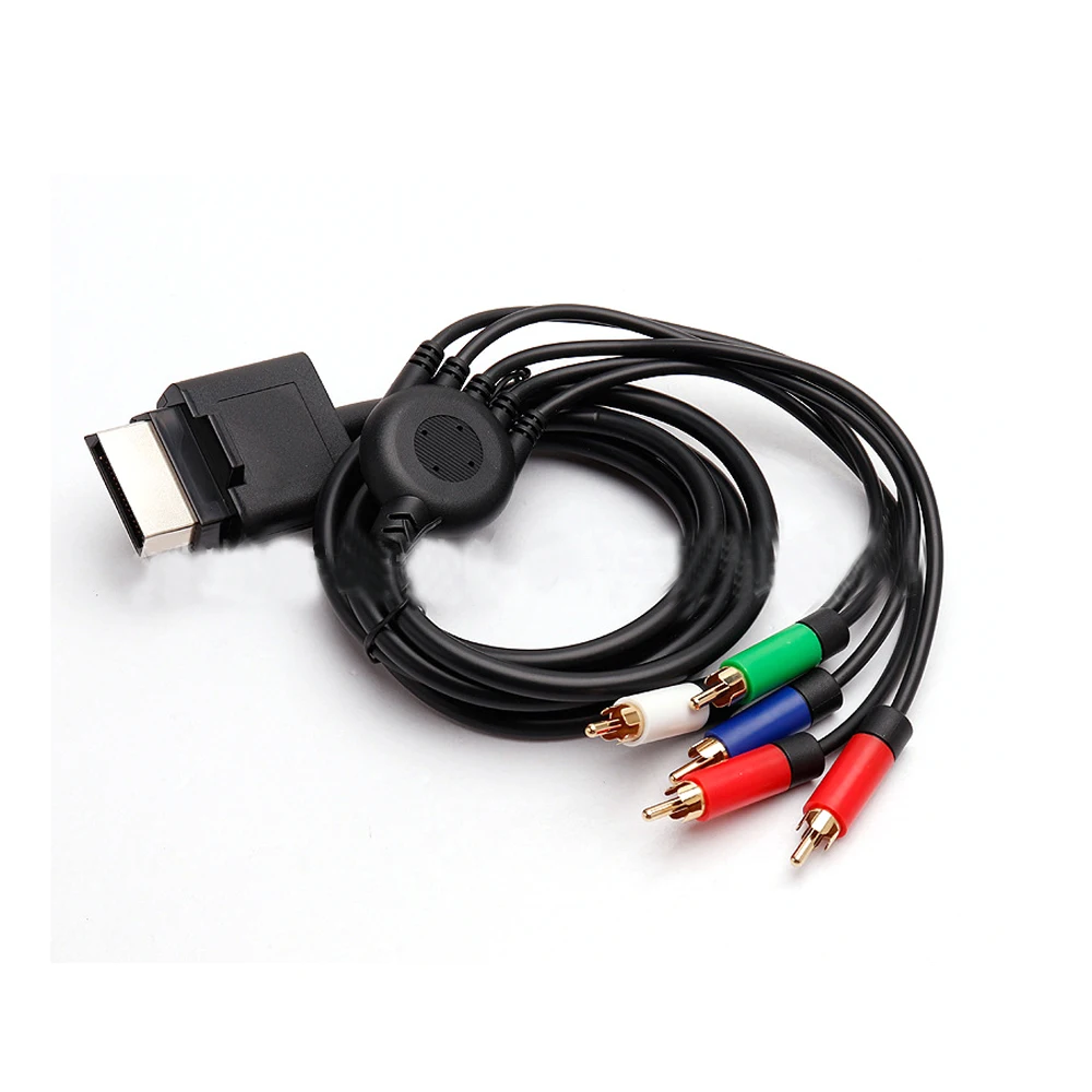 

100pcs 1.8M HD TV Component RCA AV Video Cable HDTV for Xbox 360 slim Console Cable