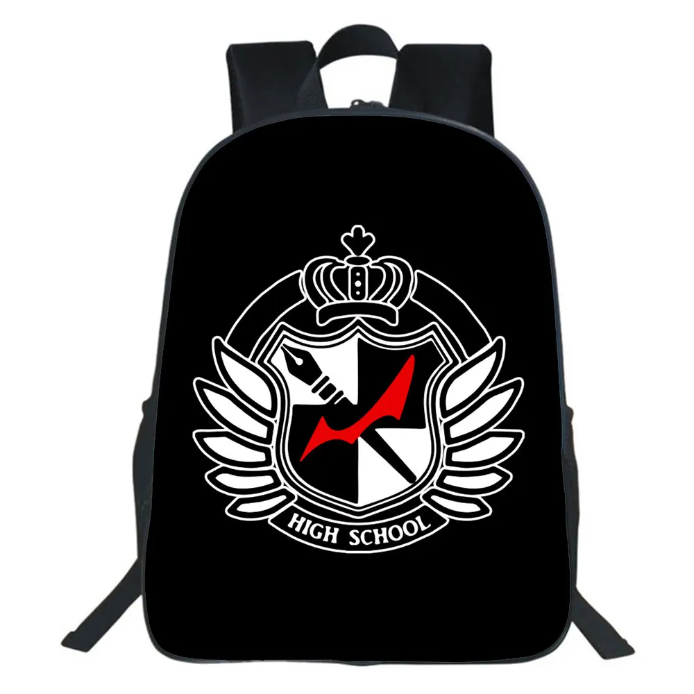 Mochila danganronpa de monokuma unissex, mochila escolar diária para laptop, para meninos e meninas, bolsa de viagem para cosplay de desenhos animados