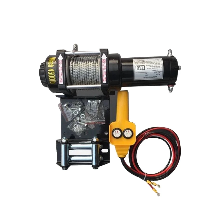 12V24V 2000 lbs vehicle self-rescue off-road winch off-road vehicle winch on-board crane electric winch