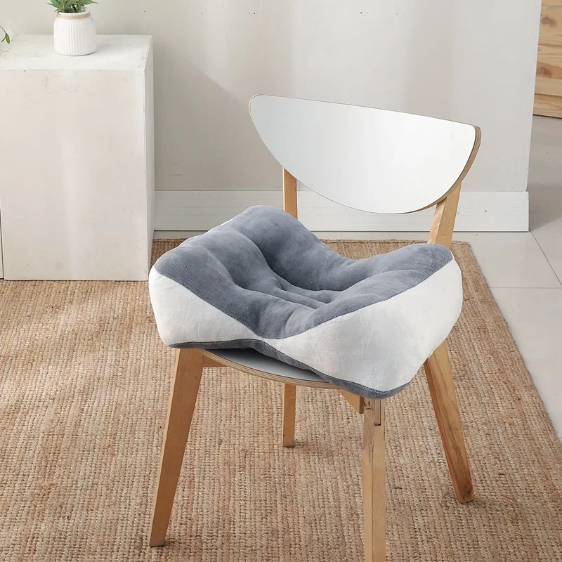 Beautiful Buttocks Cushion Office Milk Velvet Cushion Sedentary Autumn and Winter Chair Student Ass Cushion Seat Cushion