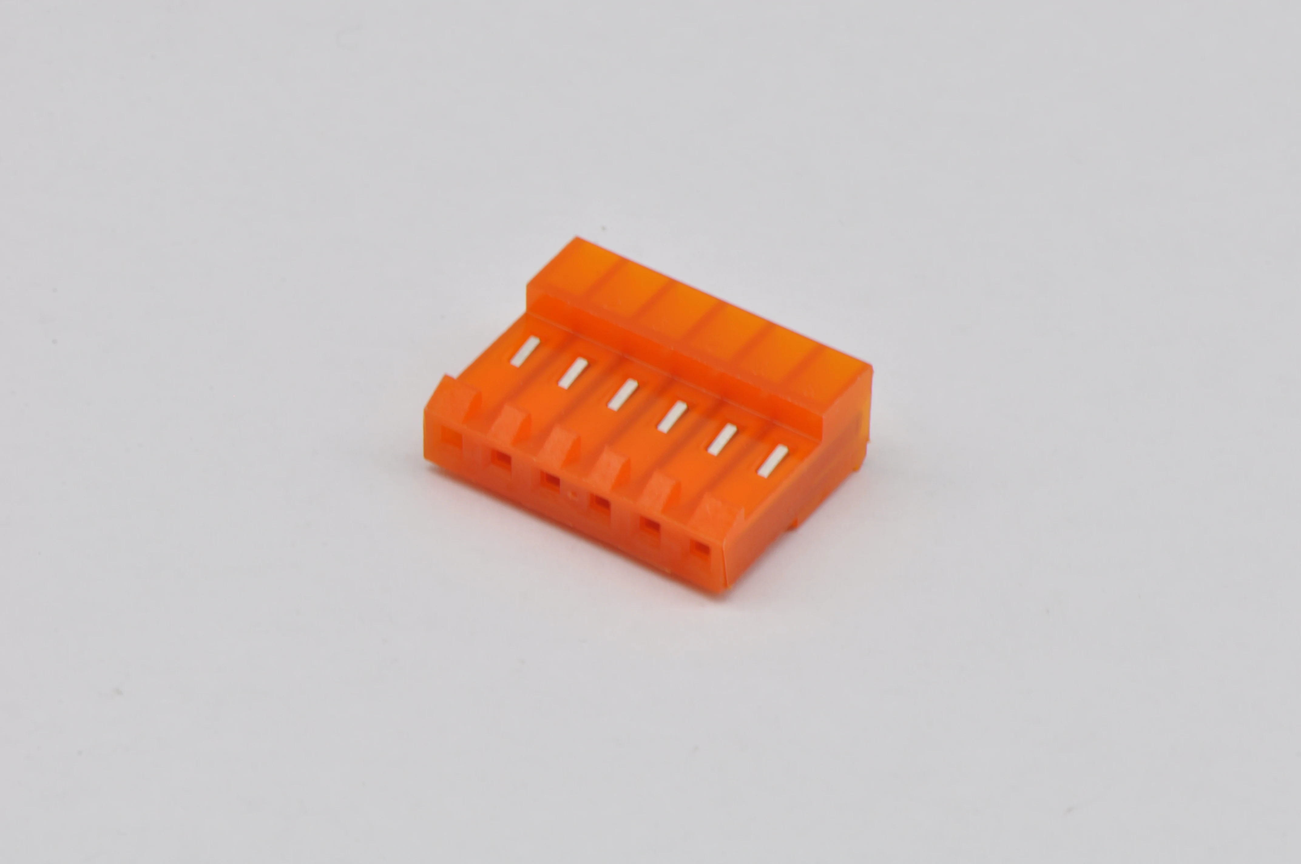 10PCS NEW 3-640426-6 AMP Receptacle 6P Connector terminal rubber shell 6pin spacing 3.96mm Orange CONN RCPT 6POS IDC 18AWG TIN