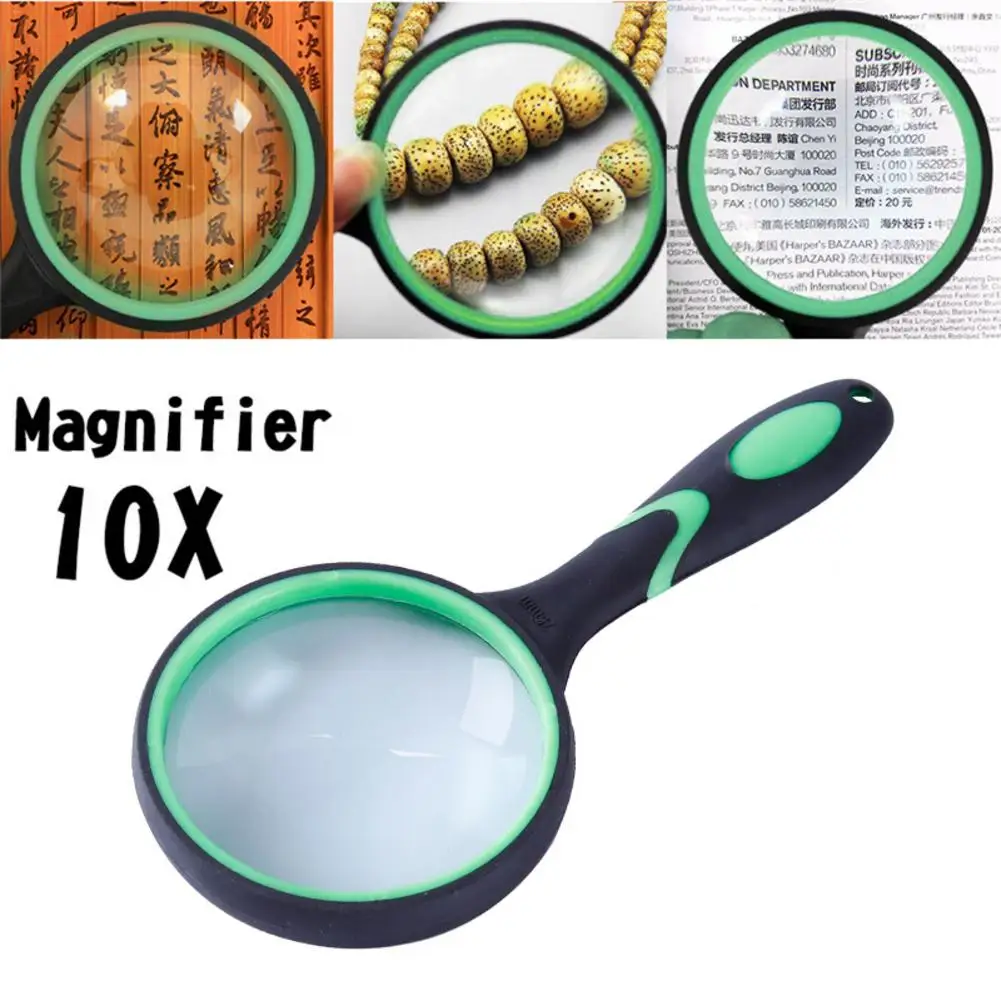 10 Times Reading Magnifier Magnifying Glass Loupe LS50 For Reading Books Newspaper Jewelry Loupe Looking