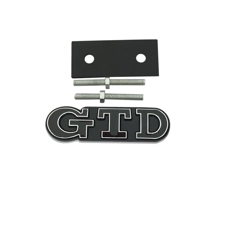 3D Metal Sticker GTD Front Grille Emblem Rear Trunk Stickers For GTD Golf 2 4 5 6 7 R MK2 MK3 MK4 Car Accessories