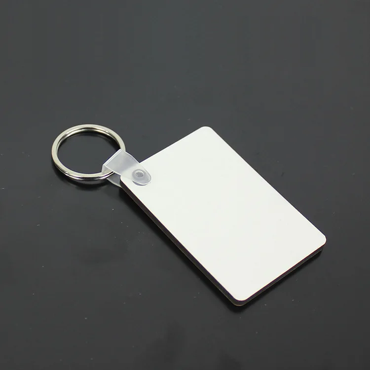 100PCS White Plastic Buckle Button Keychain PP Clip Transparent Folding Ornament Keyring Key Chain DIY Accessories