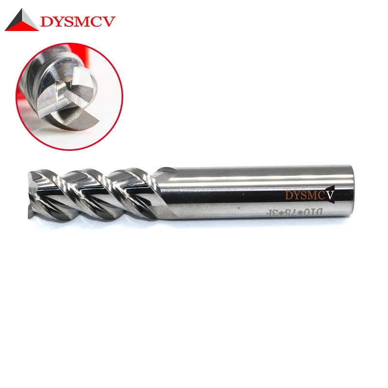 1 Pc End Mill 6มม.8มม.10มม.HRC60 3ขลุ่ยยาวพิเศษคาร์ไบด์อลูมิเนียม CNC เครื่องกลึงเครื่องตัดเครื่องมือจัดส่งฟรี