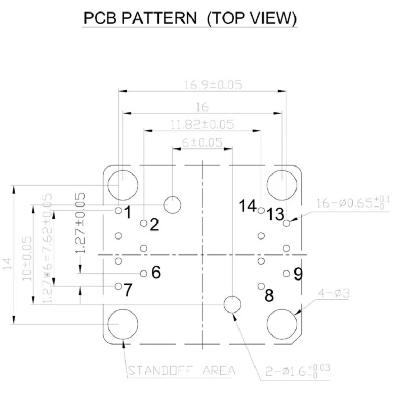 SOP14 Pitch 1.27Mm Burn In Socket OTS-16-1.27-03 Ic Test Socket Programmeren Socket Adapter Plug